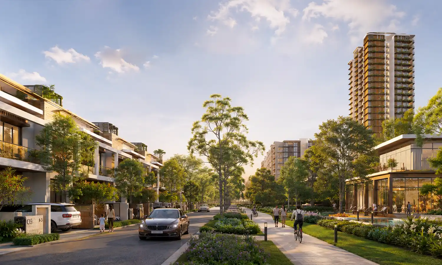 Embassy Knowledge Park landscaped avenue