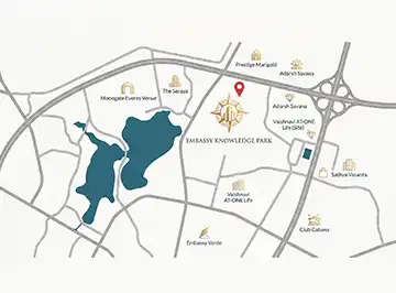 Embassy Knowledge Park location map